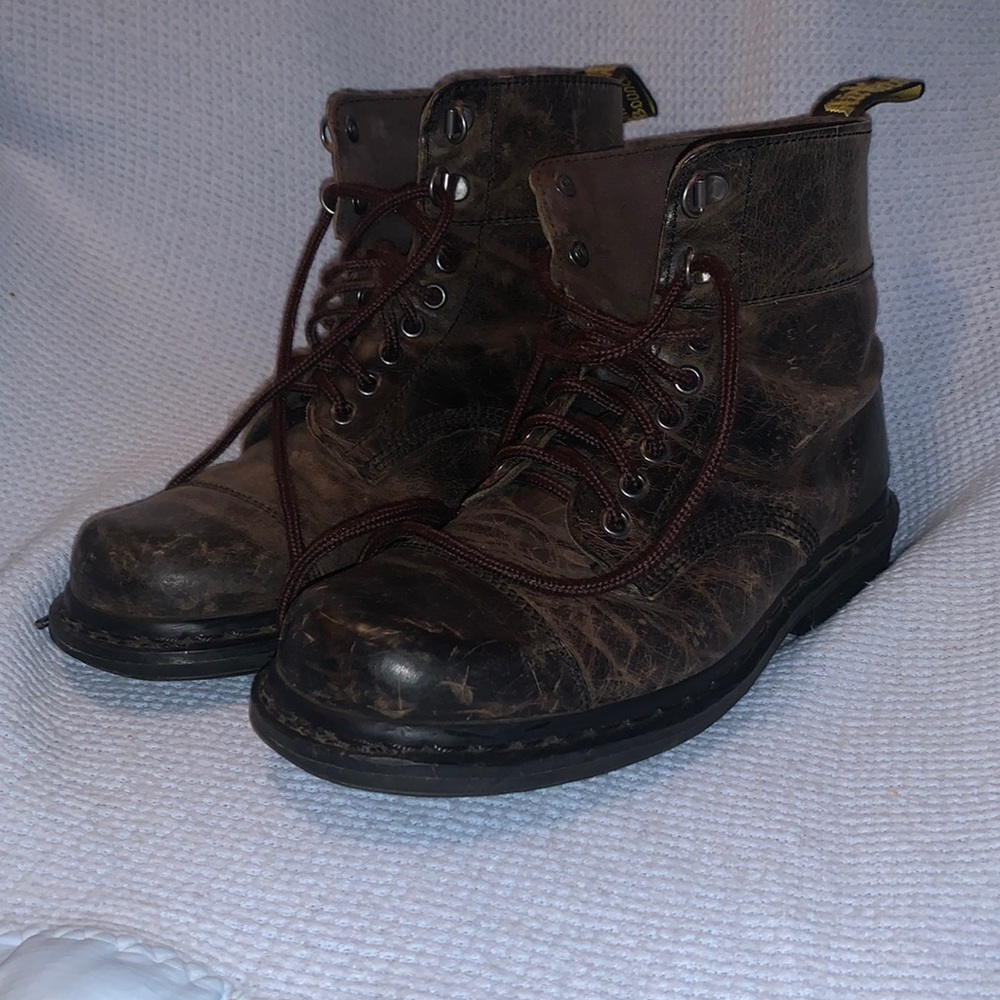 Mens US 7 Waxed Brown 1460 Dr Martens